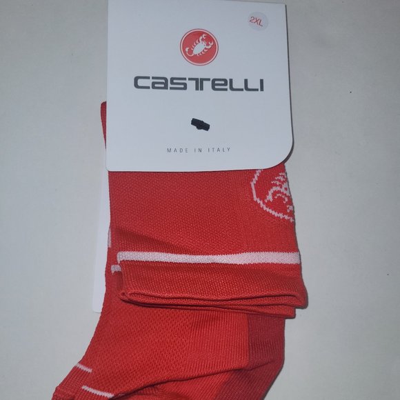 Castelli Entrata 13 Socks Men's 2XL US 11-14 EUR 44-47 Cycling Socks - Picture 2 of 5